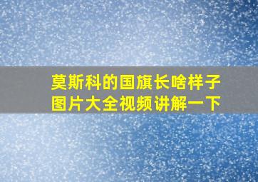 莫斯科的国旗长啥样子图片大全视频讲解一下