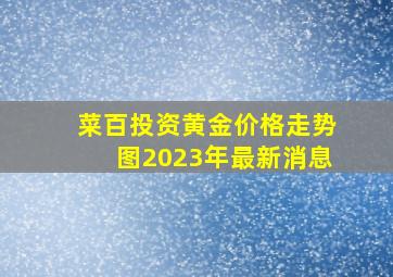 菜百投资黄金价格走势图2023年最新消息