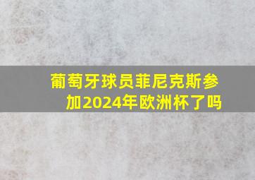 葡萄牙球员菲尼克斯参加2024年欧洲杯了吗