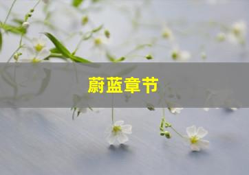 蔚蓝章节