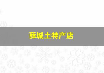 薛城土特产店