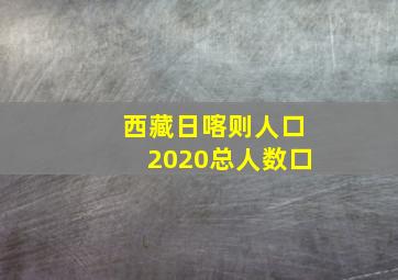 西藏日喀则人口2020总人数口