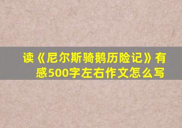 读《尼尔斯骑鹅历险记》有感500字左右作文怎么写