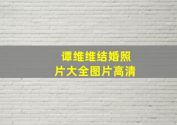 谭维维结婚照片大全图片高清