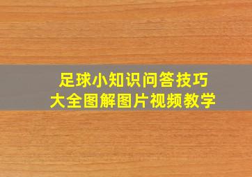 足球小知识问答技巧大全图解图片视频教学