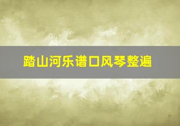 踏山河乐谱口风琴整遍