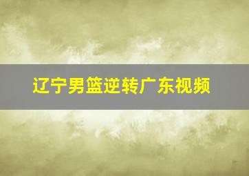 辽宁男篮逆转广东视频