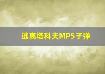 逃离塔科夫MP5子弹