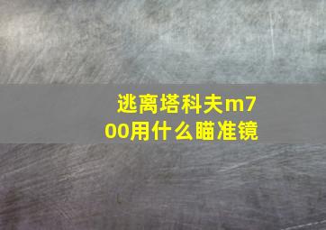 逃离塔科夫m700用什么瞄准镜