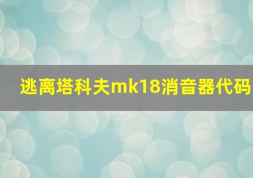 逃离塔科夫mk18消音器代码