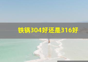 铁锅304好还是316好