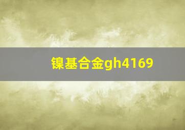 镍基合金gh4169