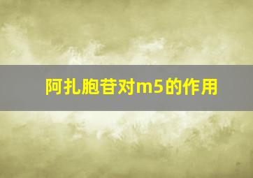 阿扎胞苷对m5的作用