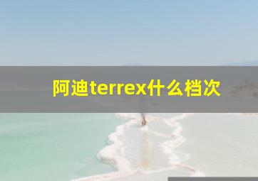 阿迪terrex什么档次