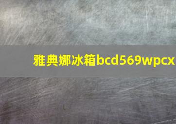 雅典娜冰箱bcd569wpcx