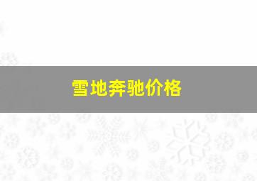 雪地奔驰价格