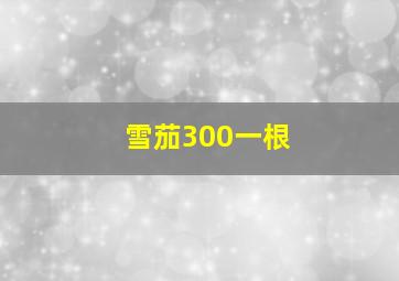 雪茄300一根