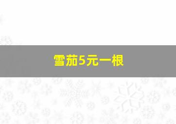 雪茄5元一根