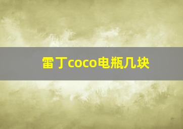 雷丁coco电瓶几块