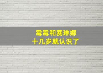 霉霉和赛琳娜十几岁就认识了