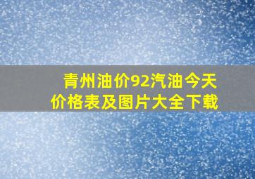 青州油价92汽油今天价格表及图片大全下载