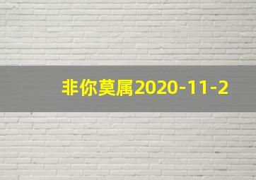 非你莫属2020-11-2