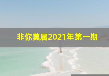 非你莫属2021年第一期